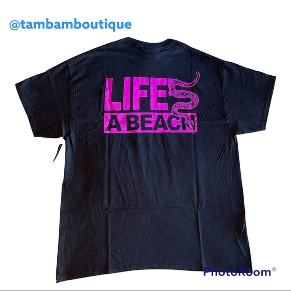 NWT Life’s A Beach Men’s Tee - Picture 2 of 6